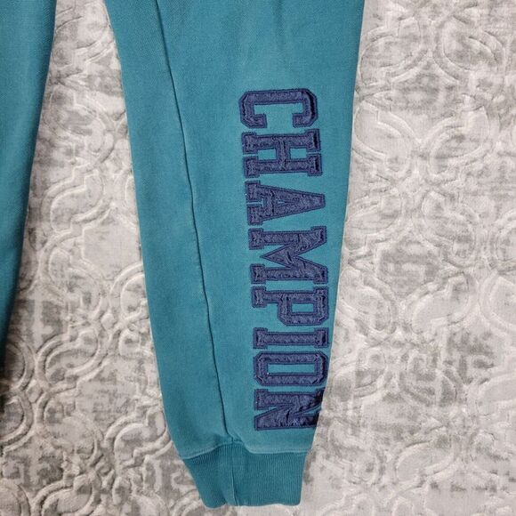 Champion Joggers Mens Small Green Reverse Weave Sweatpants Tapered Athletic - Picture 2 of 11